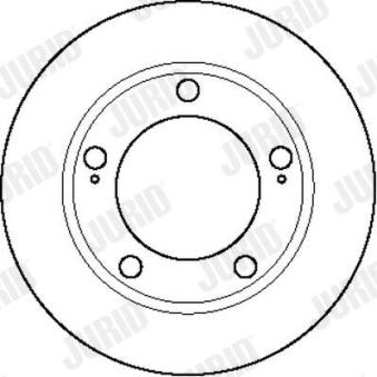 Jeu de 2 disques de frein avant JURID OEM 5521180000