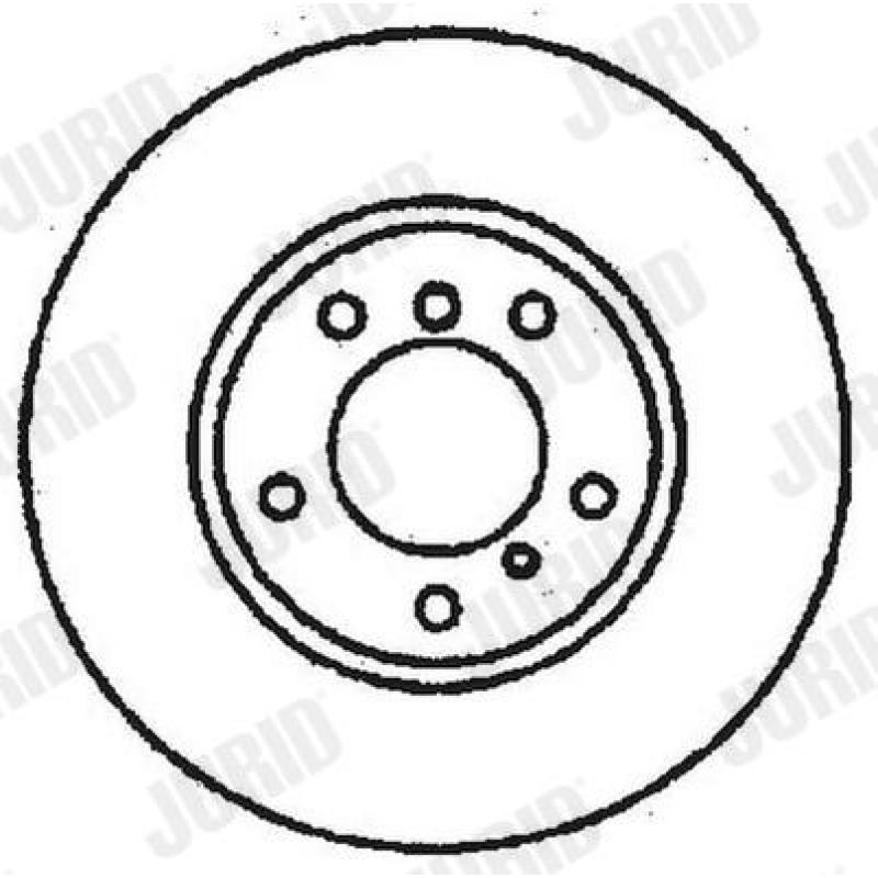 Jeu de 2 disques de frein avant JURID 561479JC - Visuel 1
