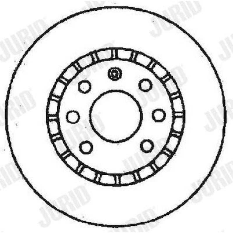 Jeu de 2 disques de frein avant JURID 561488JC - Visuel 1