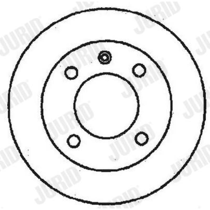 Jeu de 2 disques de frein avant JURID 561496JC - Visuel 1
