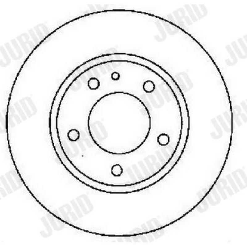 Jeu de 2 disques de frein avant JURID 561520JC - Visuel 1
