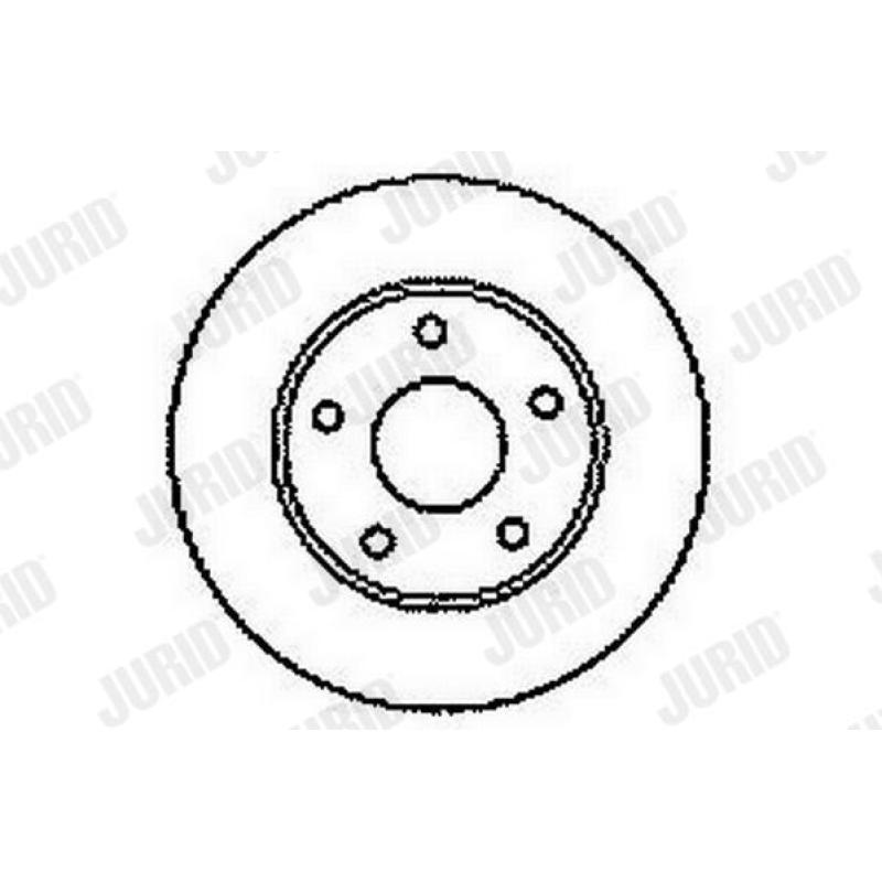 Jeu de 2 disques de frein arrière JURID 561549JC - Visuel 1