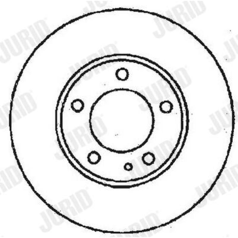 Jeu de 2 disques de frein avant JURID 561550JC - Visuel 1