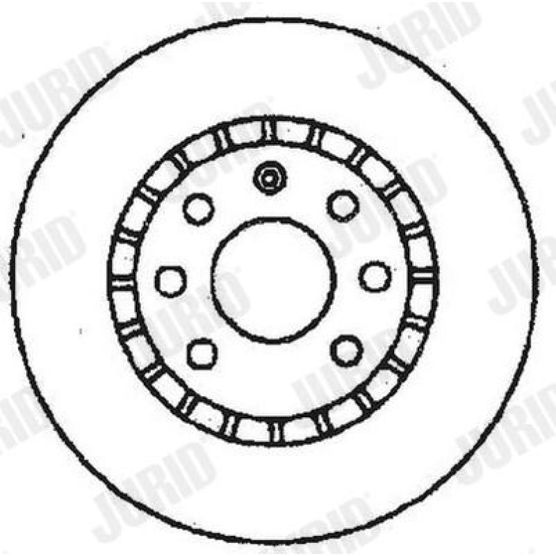 Jeu de 2 disques de frein avant JURID 561588JC - Visuel 1