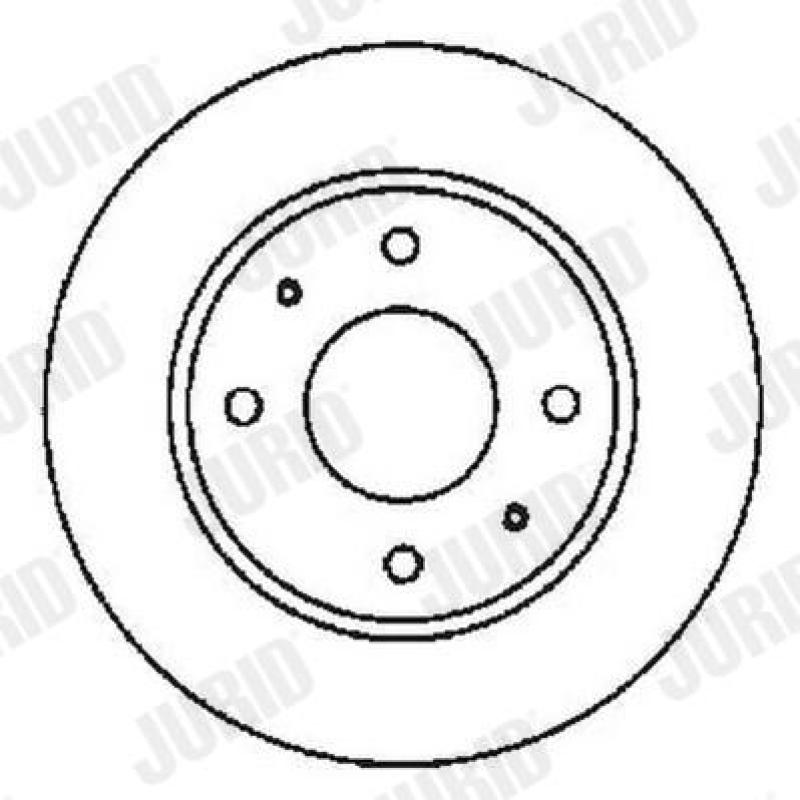 Jeu de 2 disques de frein avant JURID 561592JC - Visuel 1