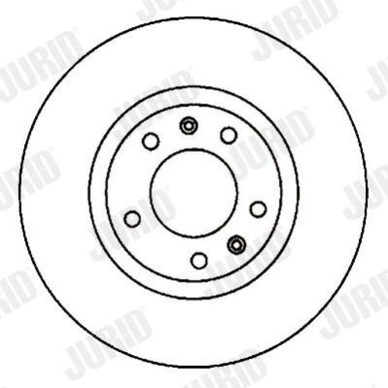 Jeu de 2 disques de frein arrière JURID 561597JC - Visuel 2