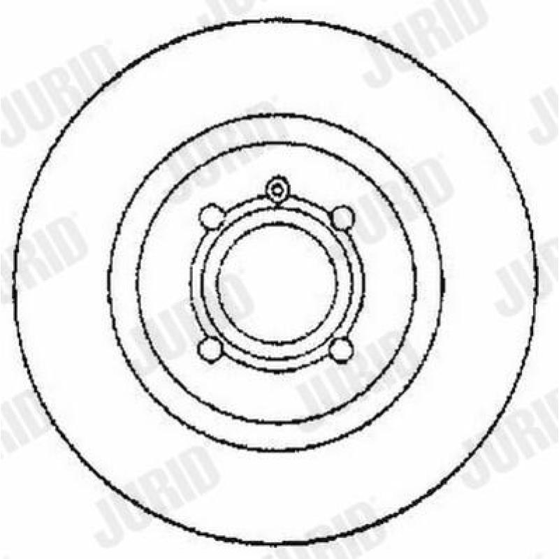 Jeu de 2 disques de frein avant JURID 561608JC - Visuel 1