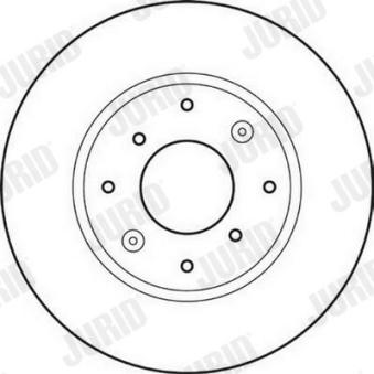 Jeu de 2 disques de frein avant JURID OEM GBD90851