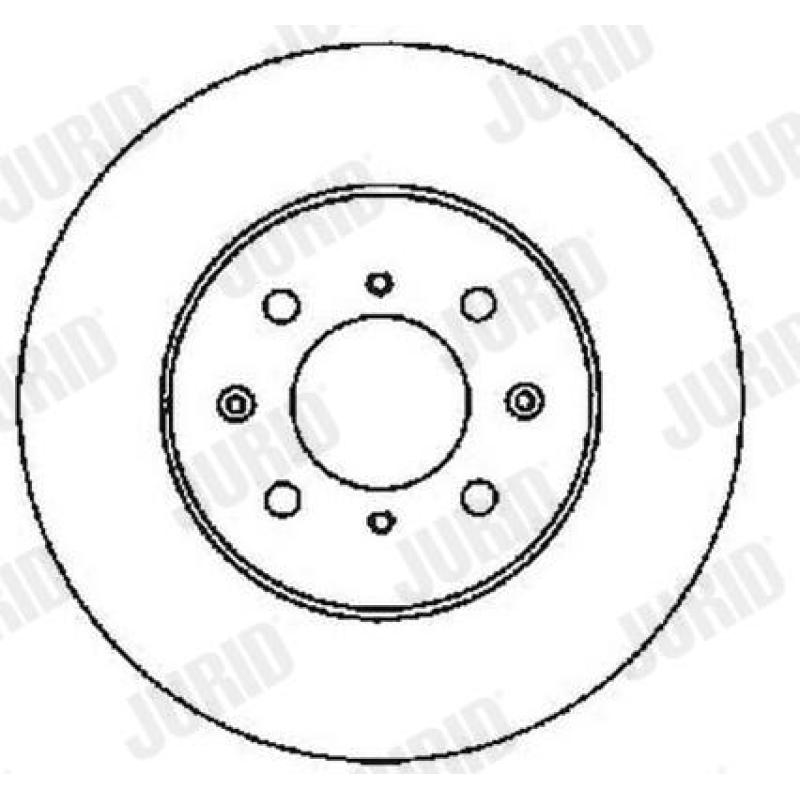Jeu de 2 disques de frein avant JURID 561630JC - Visuel 1