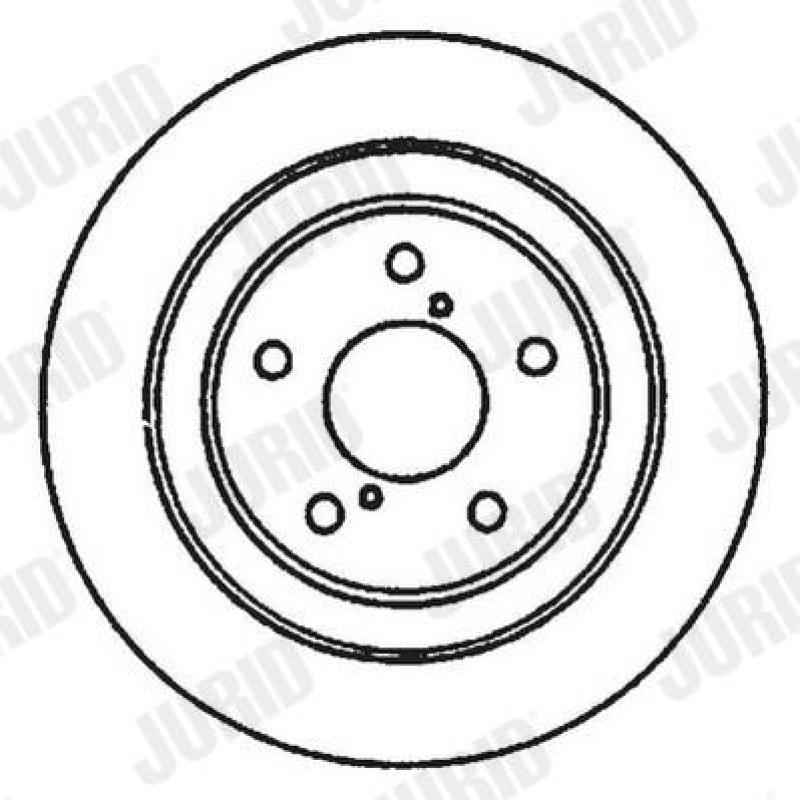Jeu de 2 disques de frein avant JURID 561666JC - Visuel 1
