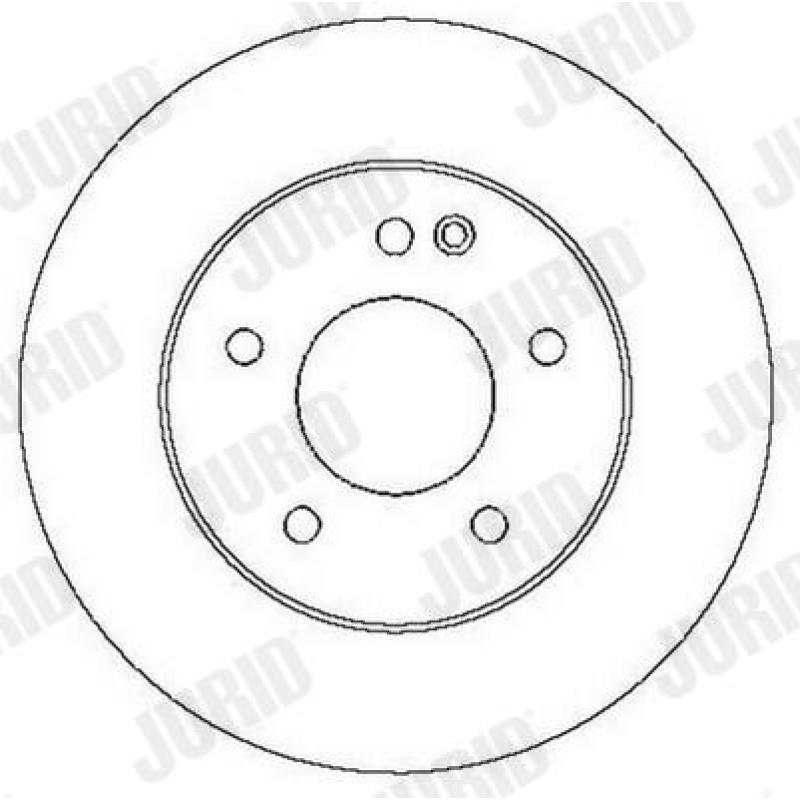 Jeu de 2 disques de frein avant JURID 561697JC - Visuel 1