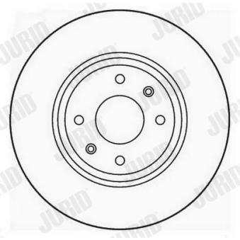 Jeu de 2 disques de frein avant JURID OEM 4249K4