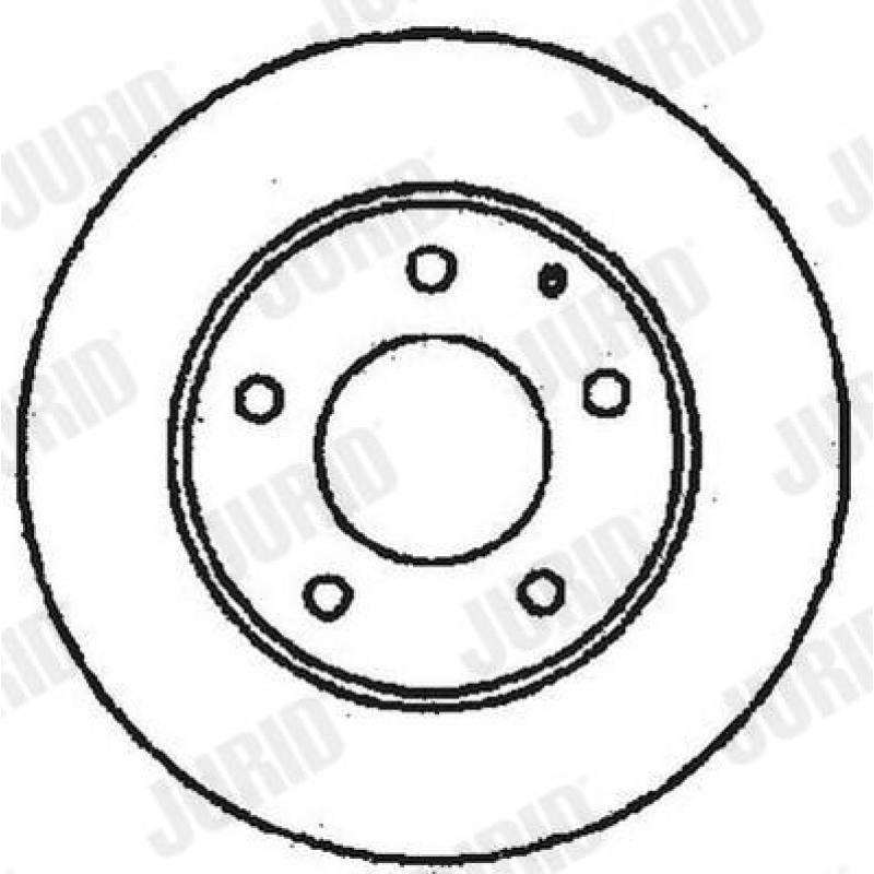 Jeu de 2 disques de frein avant JURID 561716JC - Visuel 1