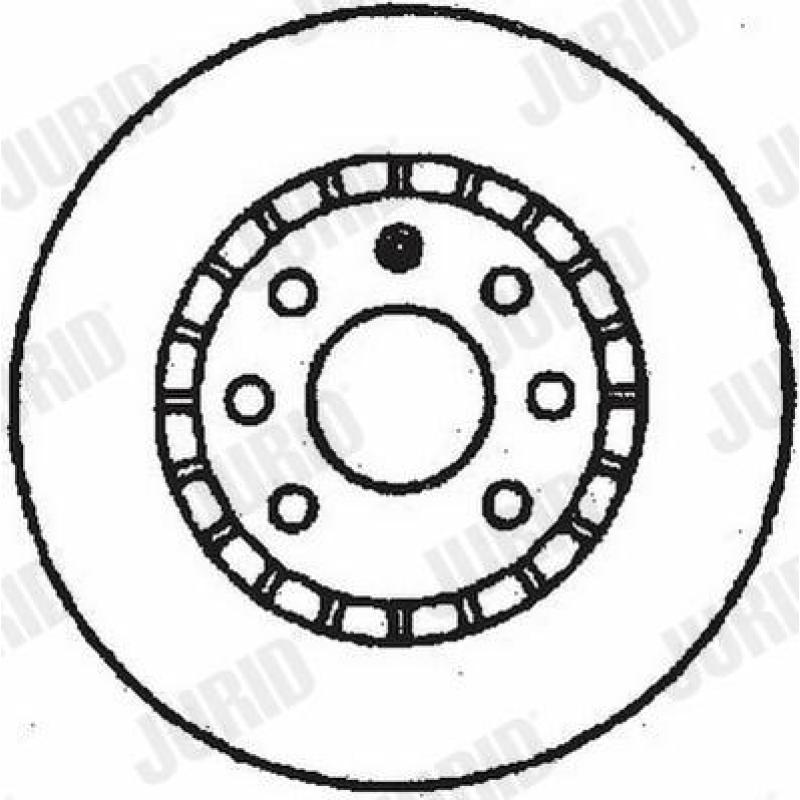 Jeu de 2 disques de frein avant JURID 561730JC - Visuel 1
