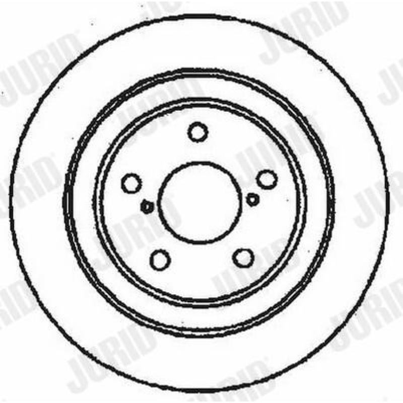 Jeu de 2 disques de frein arrière JURID 561735JC - Visuel 1