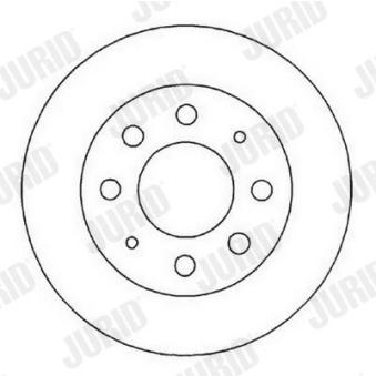 Jeu de 2 disques de frein avant JURID OEM MB668886