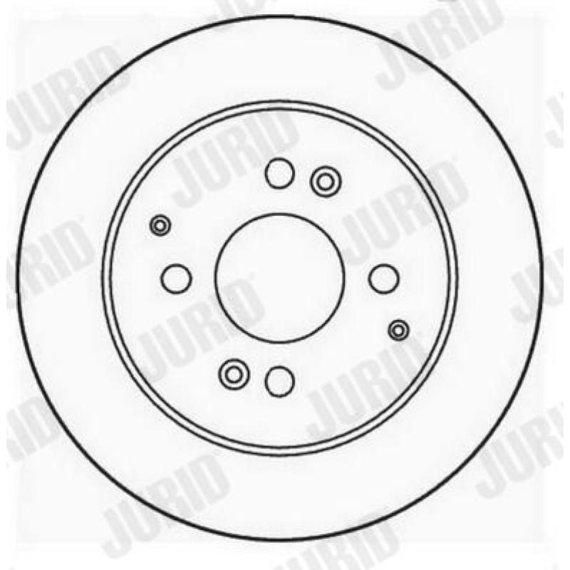 Jeu de 2 disques de frein arrière JURID 561952JC - Visuel 1