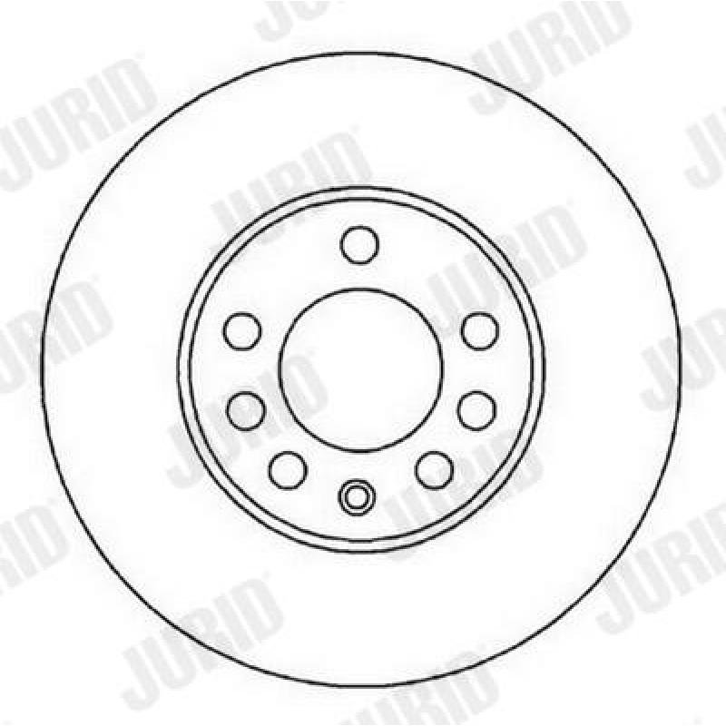 Jeu de 2 disques de frein avant JURID 561960JC - Visuel 1