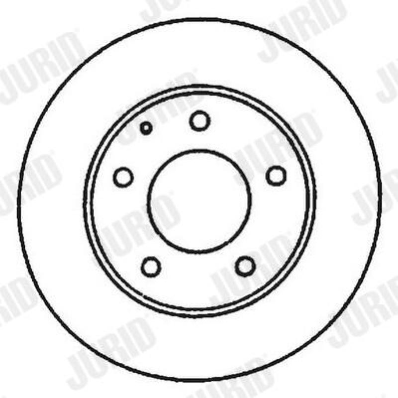 Jeu de 2 disques de frein avant JURID 561969JC - Visuel 1
