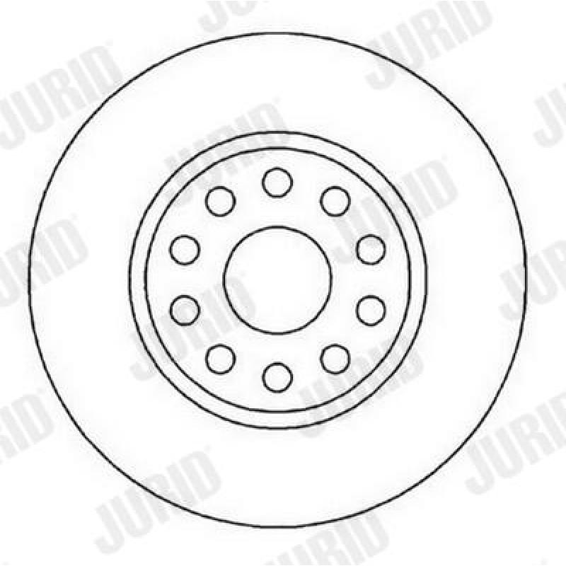Jeu de 2 disques de frein avant JURID 561987JC - Visuel 1