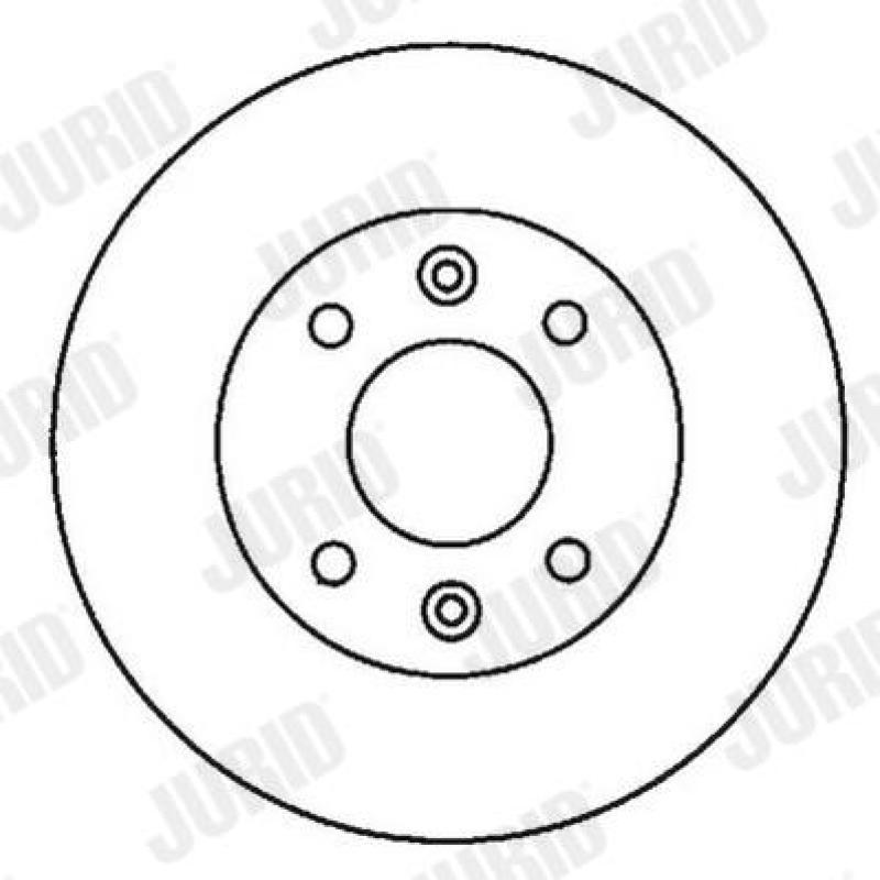 Jeu de 2 disques de frein avant JURID 561997JC - Visuel 1
