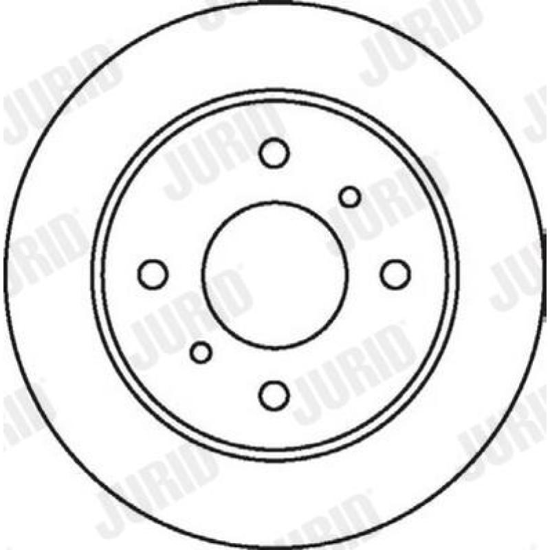 Jeu de 2 disques de frein arrière JURID 562032JC - Visuel 1