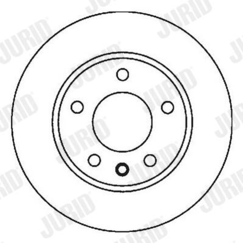 Jeu de 2 disques de frein avant JURID 562041JC - Visuel 1