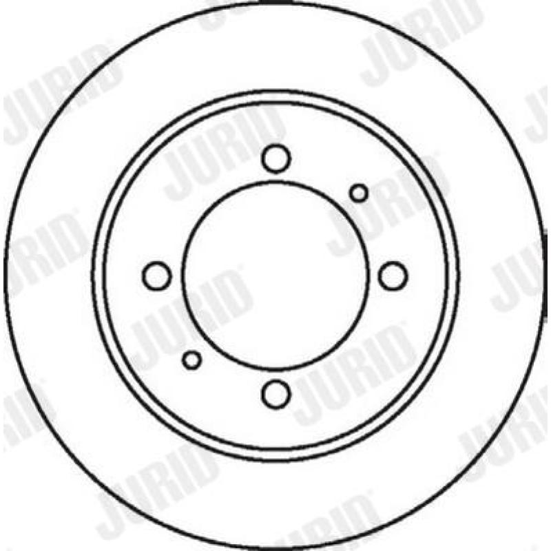 Jeu de 2 disques de frein arrière JURID 562059JC - Visuel 1