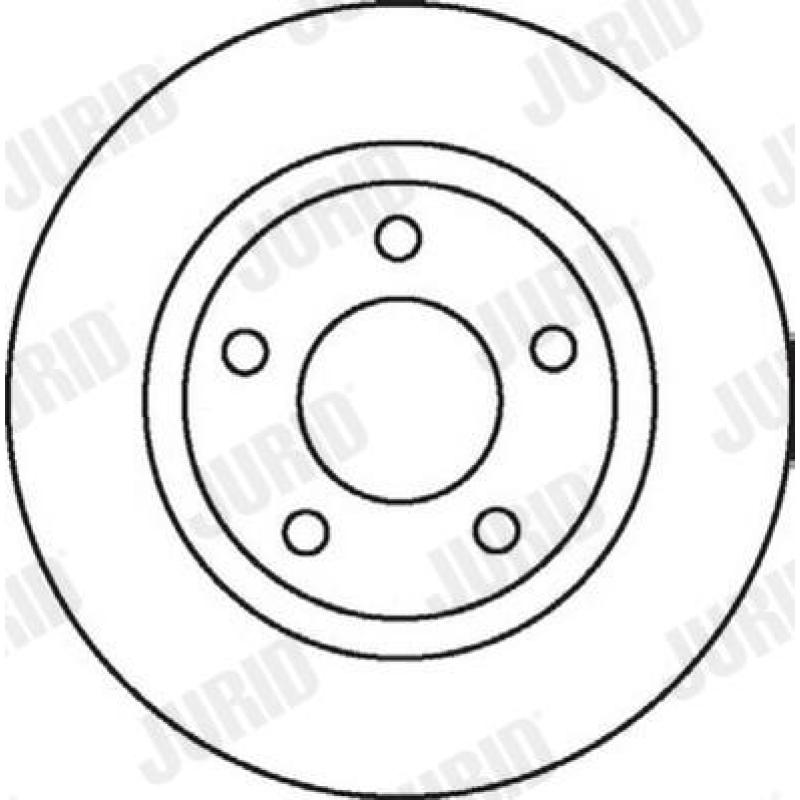 Jeu de 2 disques de frein avant JURID 562060JC - Visuel 1