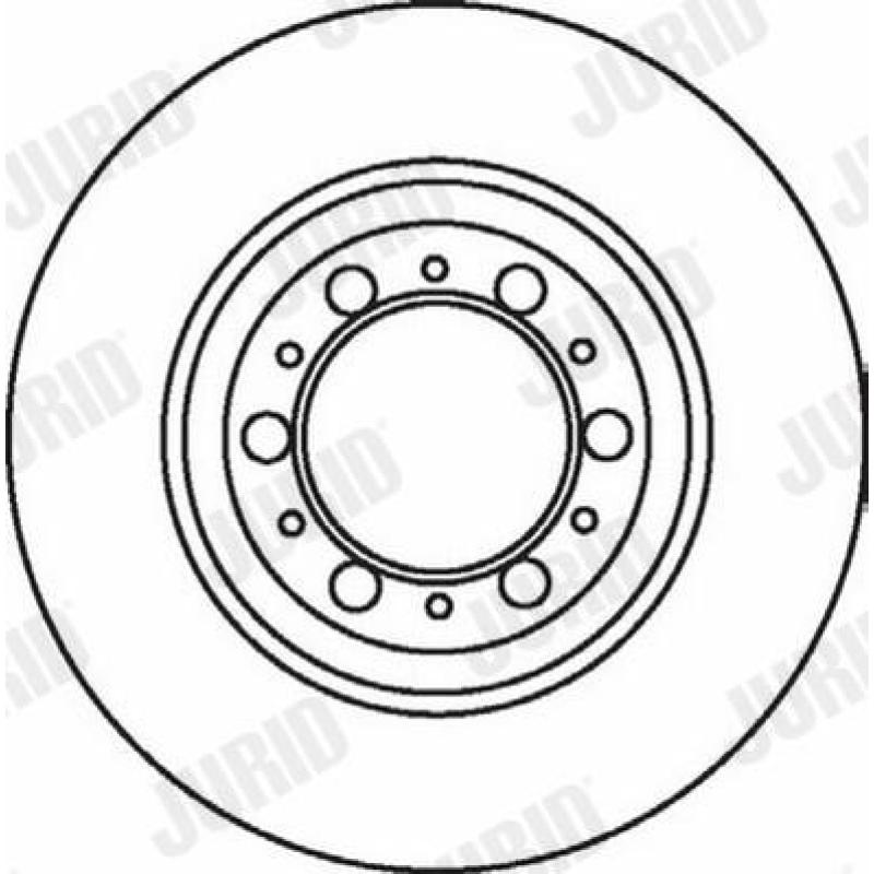 Jeu de 2 disques de frein avant JURID 562063JC - Visuel 1