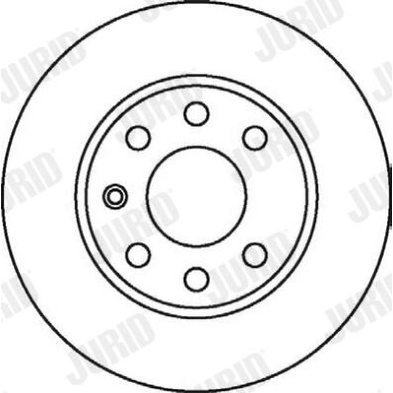 Jeu de 2 disques de frein avant JURID 562068JC - Visuel 1