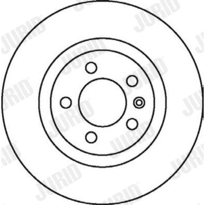 Jeu de 2 disques de frein arrière JURID 562081JC - Visuel 1