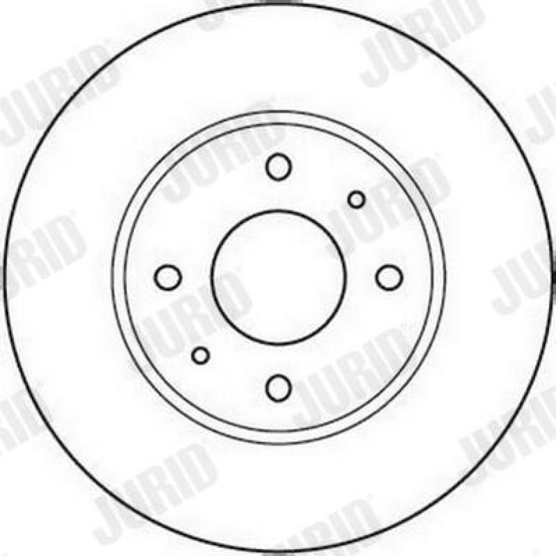 Jeu de 2 disques de frein avant JURID 562088JC - Visuel 1