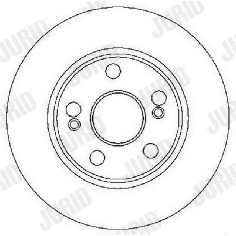 Jeu de 2 disques de frein avant JURID 562104JC - Visuel 1