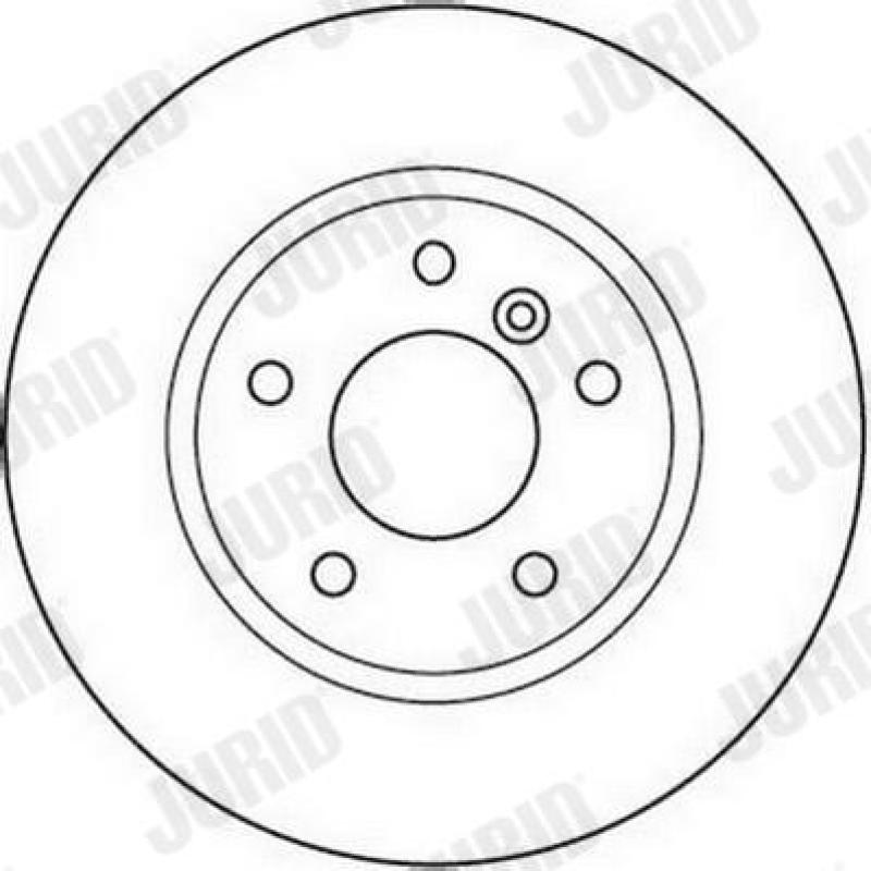 Jeu de 2 disques de frein avant JURID 562110JC - Visuel 1