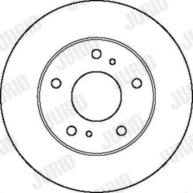 Jeu de 2 disques de frein avant JURID 562115JC - Visuel 1