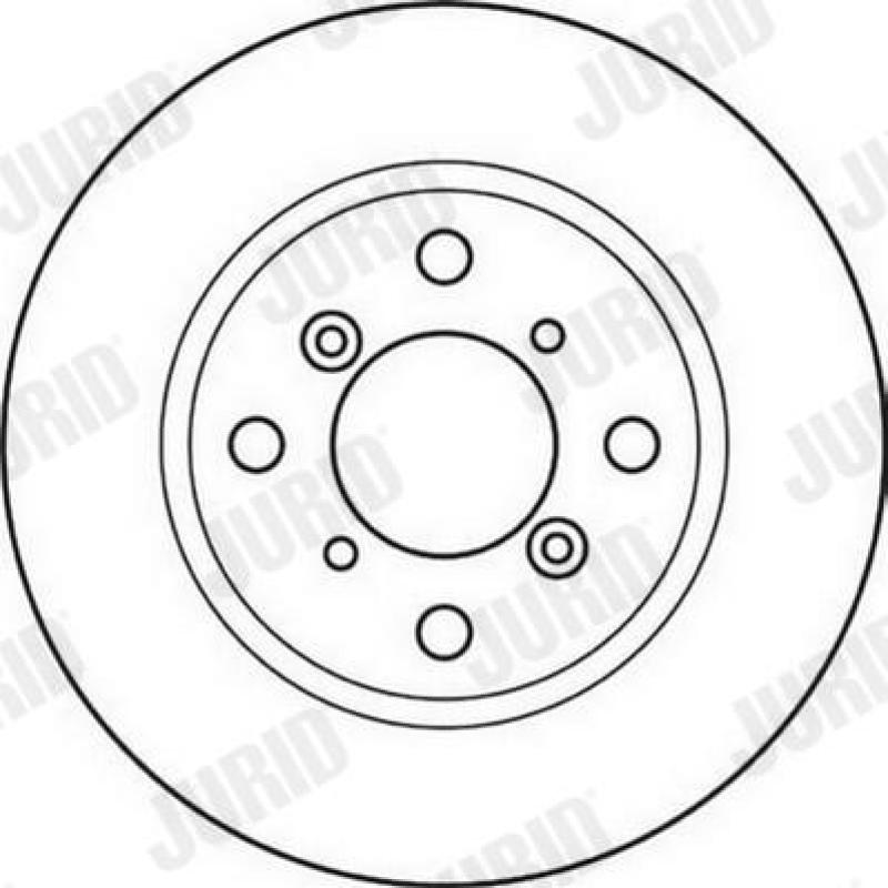 Jeu de 2 disques de frein avant JURID 562117JC - Visuel 1