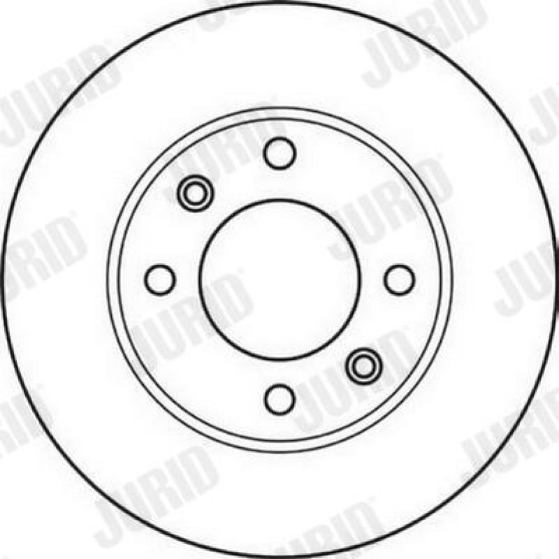 Jeu de 2 disques de frein arrière JURID 562130JC - Visuel 1