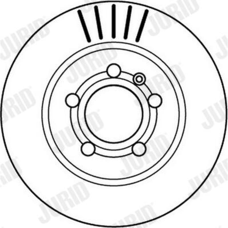 Jeu de 2 disques de frein arrière JURID 562133JC - Visuel 1