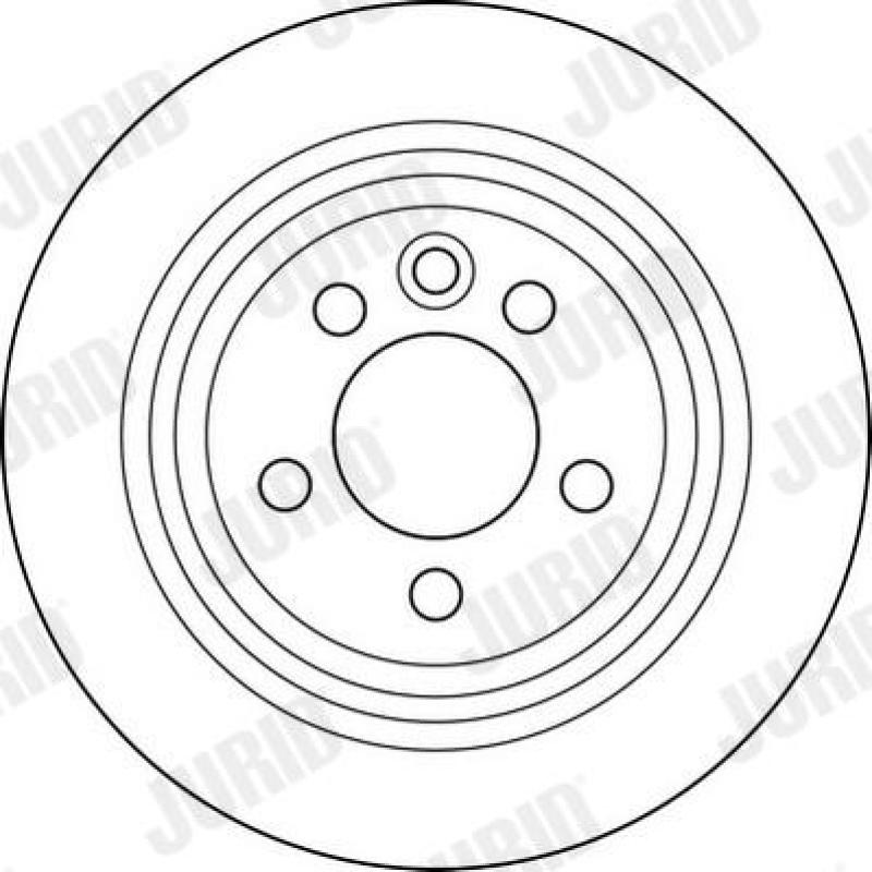 Jeu de 2 disques de frein arrière JURID 562166JC - Visuel 1