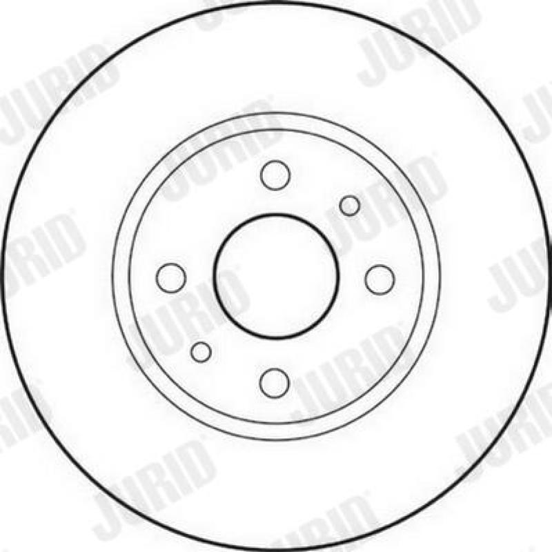 Jeu de 2 disques de frein avant JURID 562178JC - Visuel 1