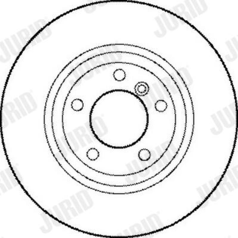 Jeu de 2 disques de frein avant JURID 562188JC - Visuel 1