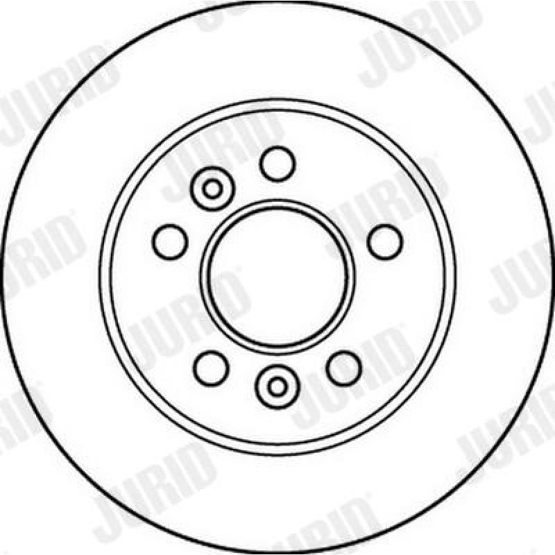 Jeu de 2 disques de frein arrière JURID 562204JC - Visuel 1
