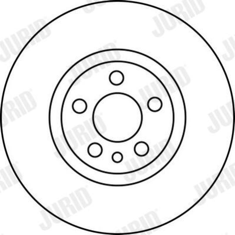 Jeu de 2 disques de frein avant JURID 562224JC - Visuel 1