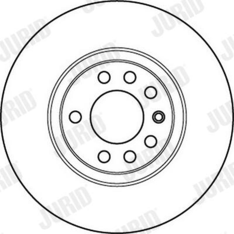 Jeu de 2 disques de frein avant JURID 562240JC - Visuel 1