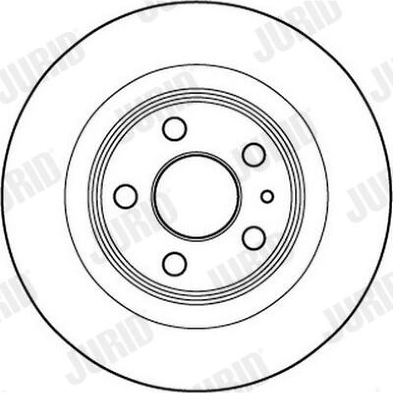 Jeu de 2 disques de frein arrière JURID 562246JC - Visuel 1