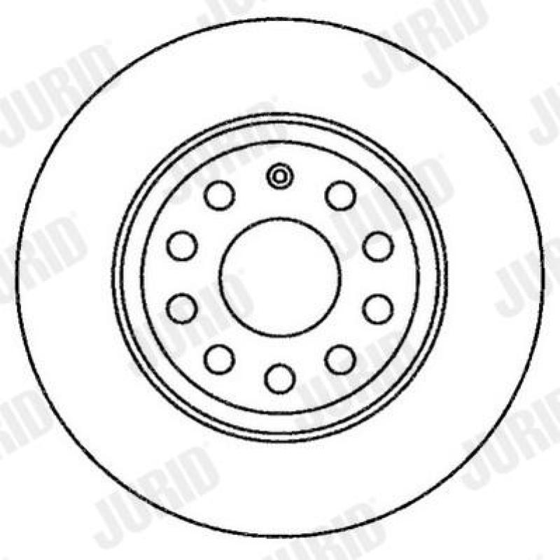 Jeu de 2 disques de frein arrière JURID 562258JC - Visuel 1