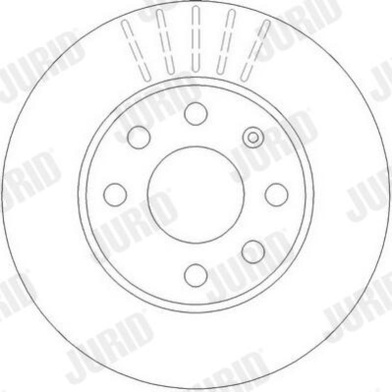 Jeu de 2 disques de frein avant JURID 562290JC - Visuel 1