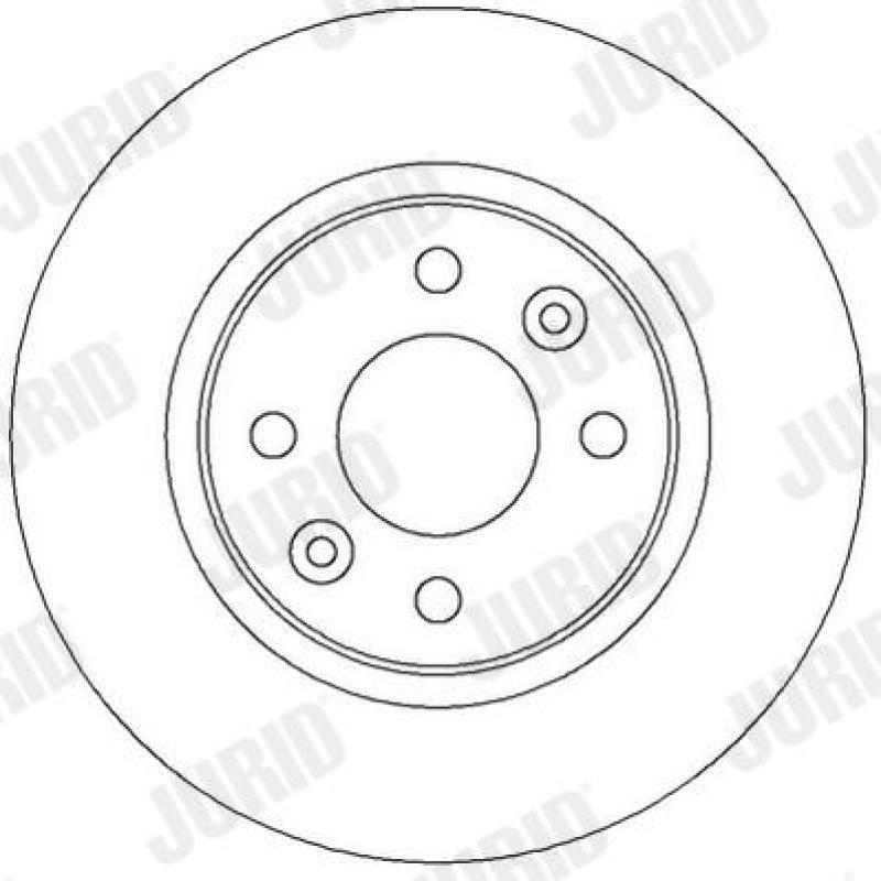 Jeu de 2 disques de frein avant JURID 562293JC - Visuel 1