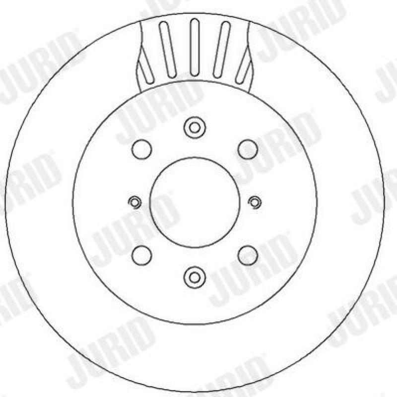 Jeu de 2 disques de frein avant JURID 562308JC - Visuel 1